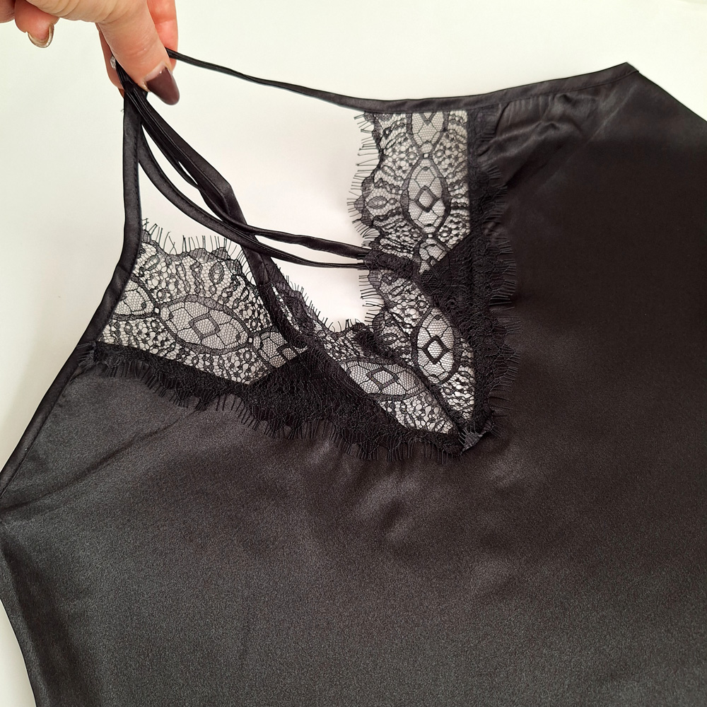 تاپ شلوار ساتن  طرح ویکتوریا - 5