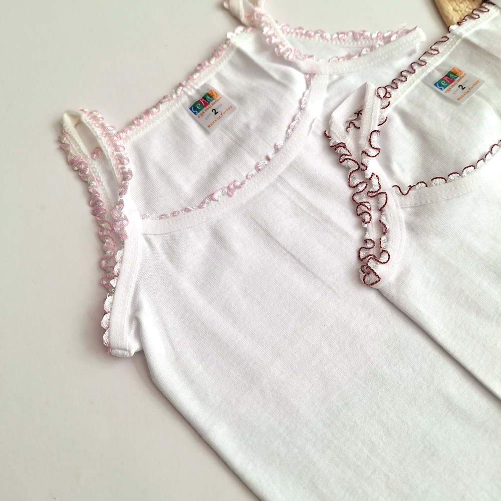 تاپ سفید نخی