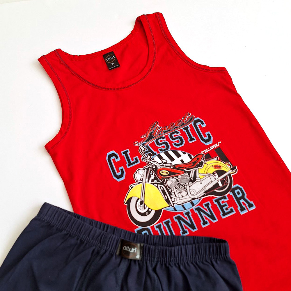 تاپ شورتک پسرانه قرمز