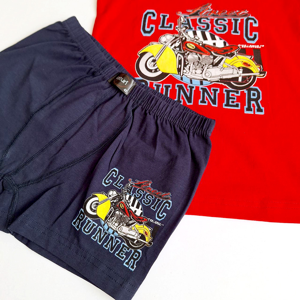 تاپ شورتک پسرانه قرمز