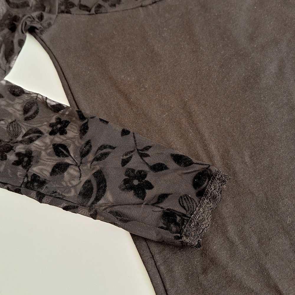 بلوز نخی مجلسی آستین بلند