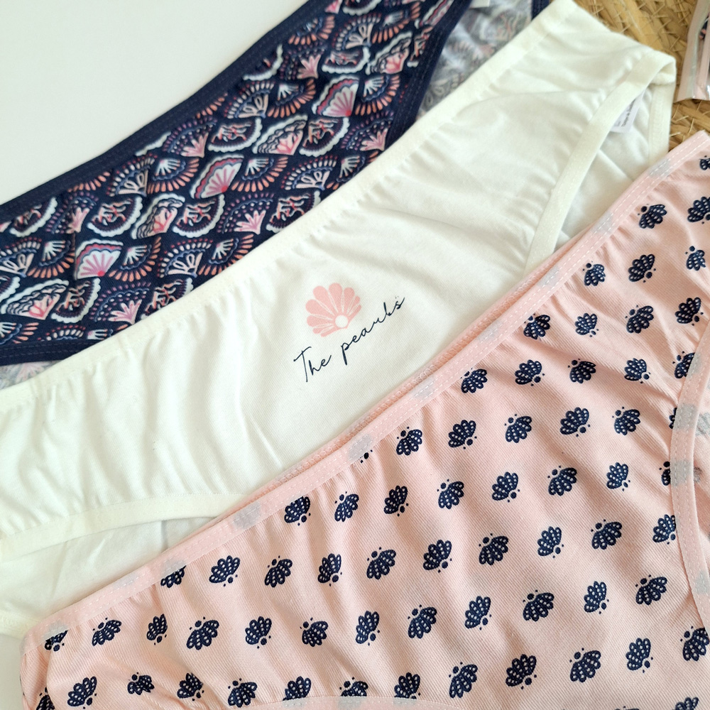 شورت نخی طرح صدف سورمه ی