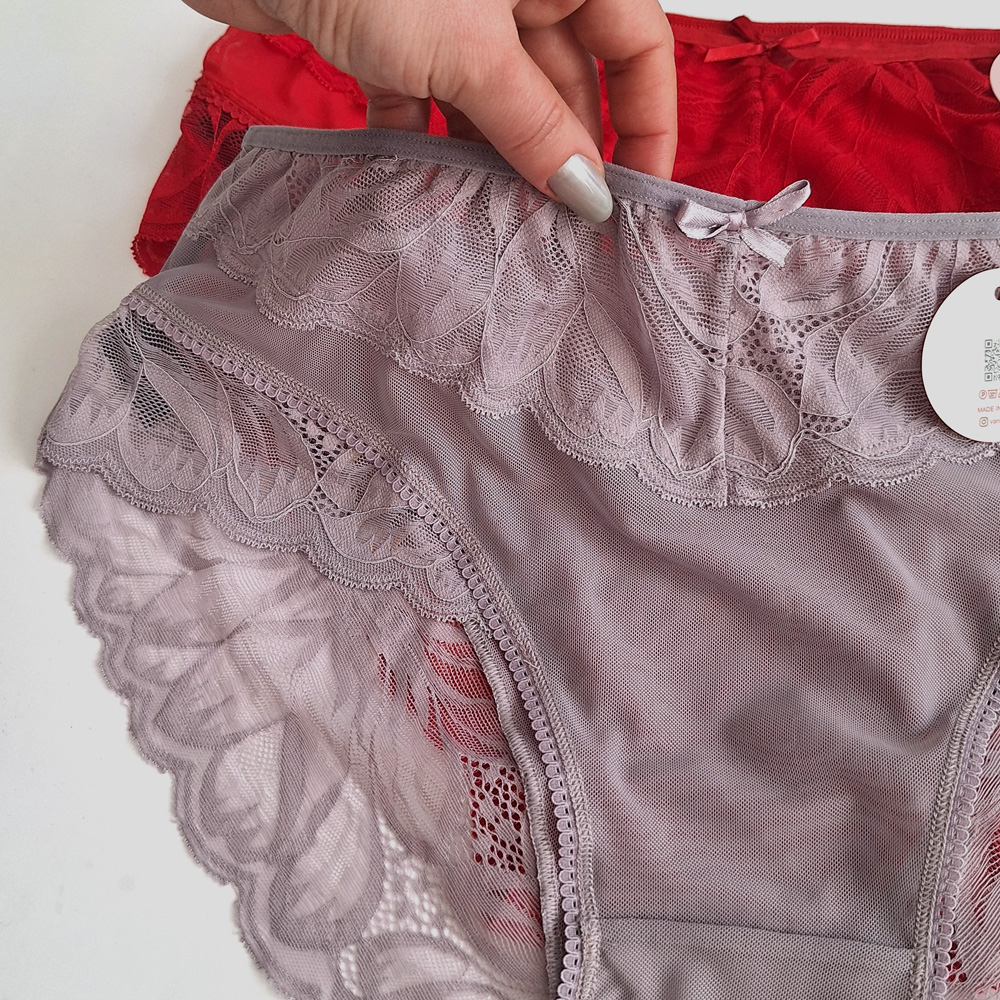 شورت تمام توری سایز بزرگ 907 - 5