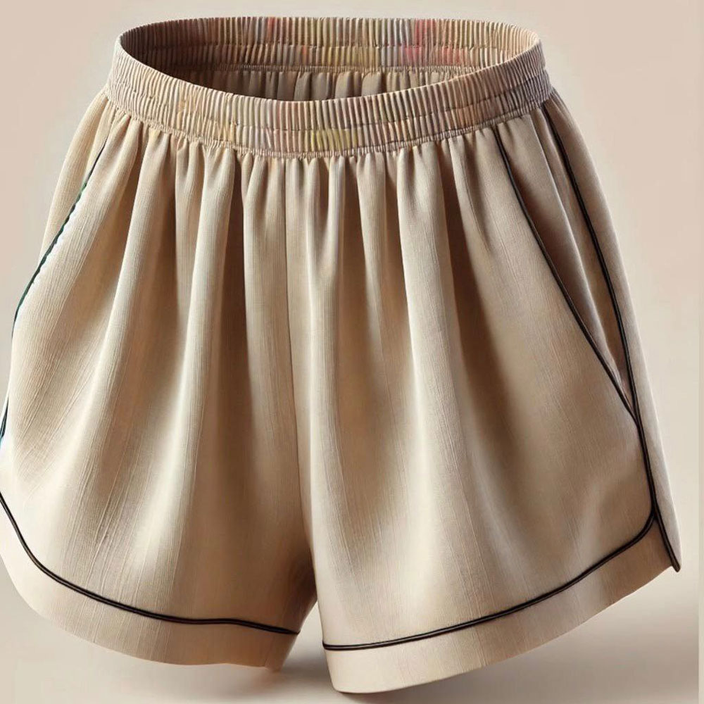 بلوز شورتک راحتی کتان - 5