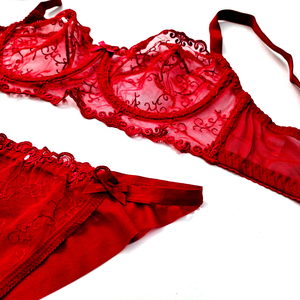 ست سوتین شورت توری