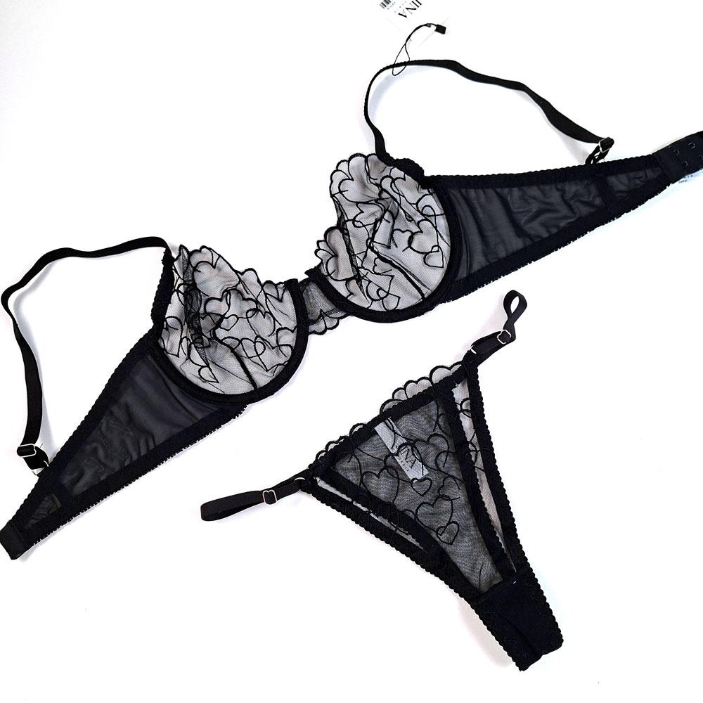 ست سوتین شورت توری